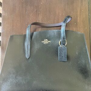 COACH patent leather tote